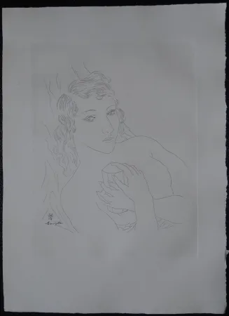 Água-Forte Foujita - Isabey, mon seul ami