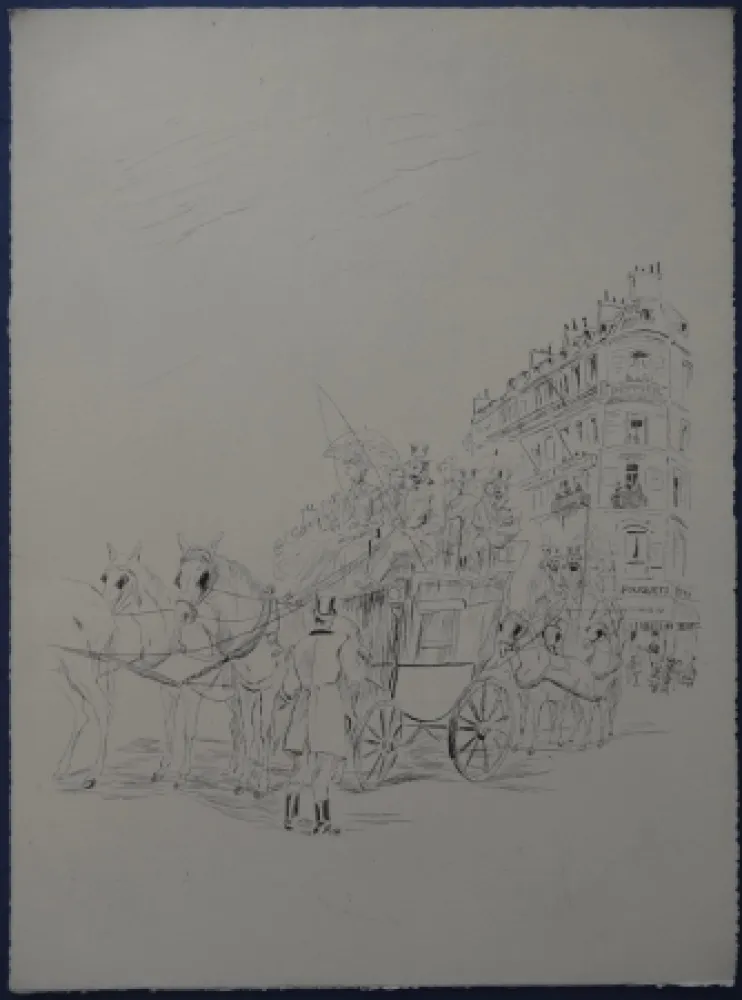 Água-Forte Foujita - Rivière enchantée - AutoportraitLe Fouquets