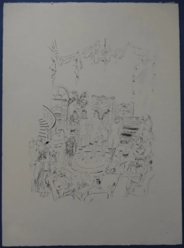 Água-Forte Foujita - Rivière enchantée - Cabaret