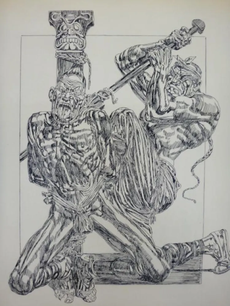 Gravura Freida - Eaux-fortes pour Le jardin des supplices