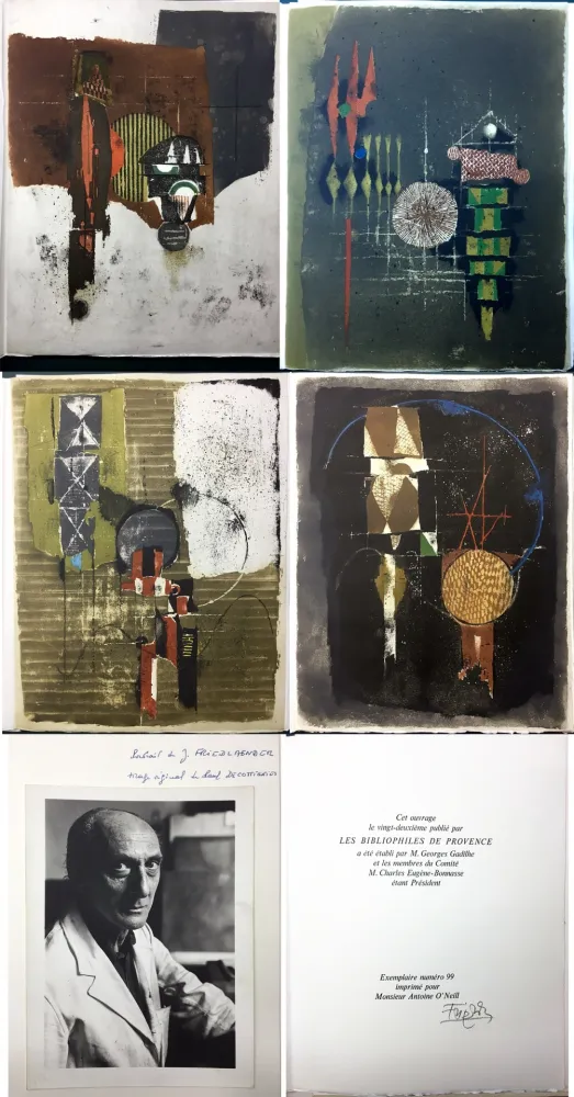 Livro Ilustrado Friedlaender - Arthur Rimbaud. LES ILLUMINATIONS. Les Bibliophiles de Provence 1979