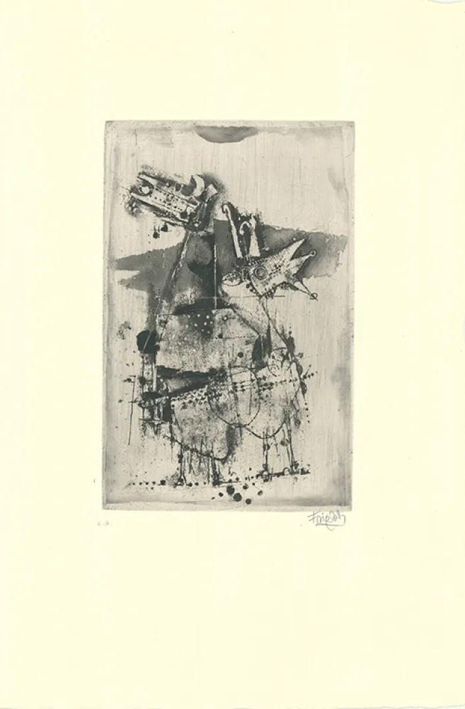 Água-Forte E Água-Tinta Friedlaender - Chèvres