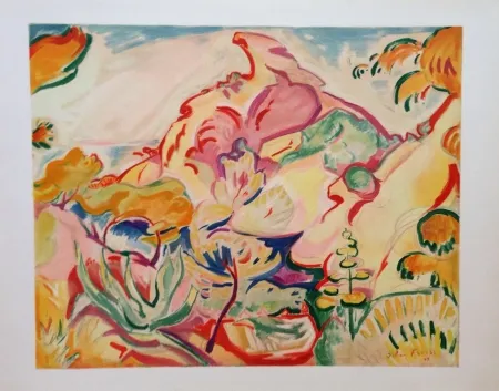 Litografia Friesz - Paysage a la Ciotat