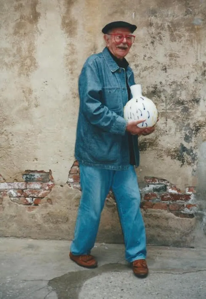 Múltiplo Frost - Serenissimo - Glass Vase - A tribute to Venice and the Lagoon 