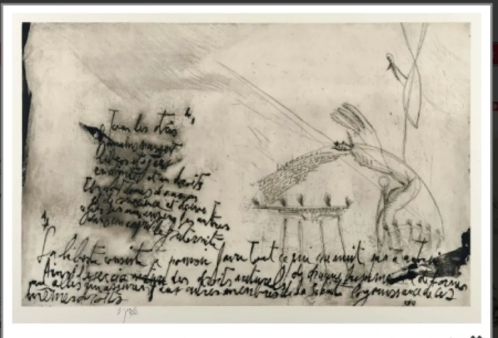 Água-Forte E Água-Tinta Garouste - Sans titre