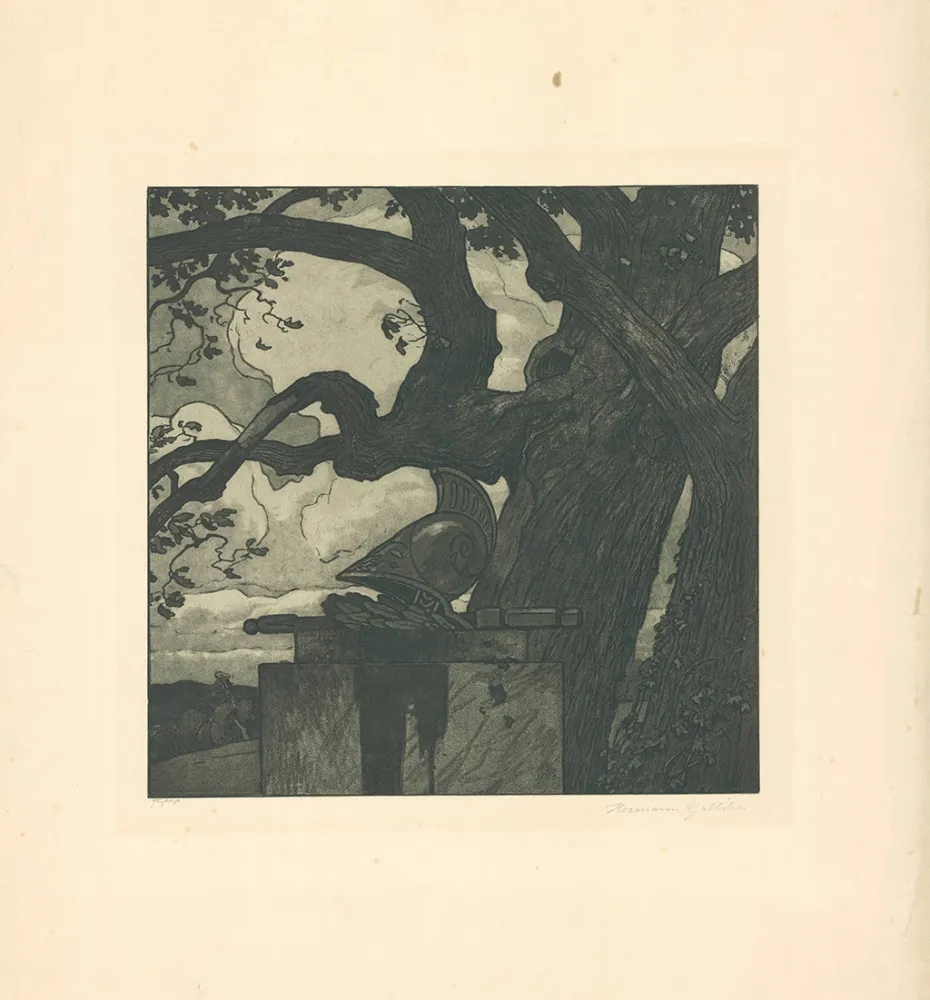 Água-Forte E Água-Tinta Gattiker - Das Heldengrab (Hero's Grave)