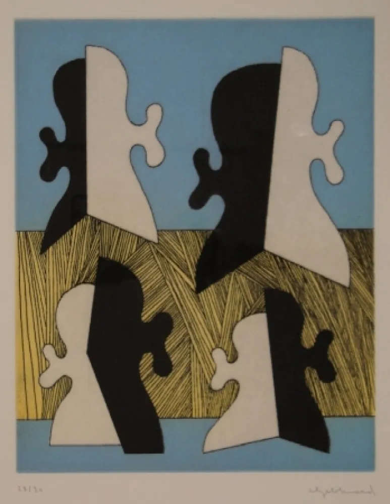 Gravura Gebhard - Vier Köpfe