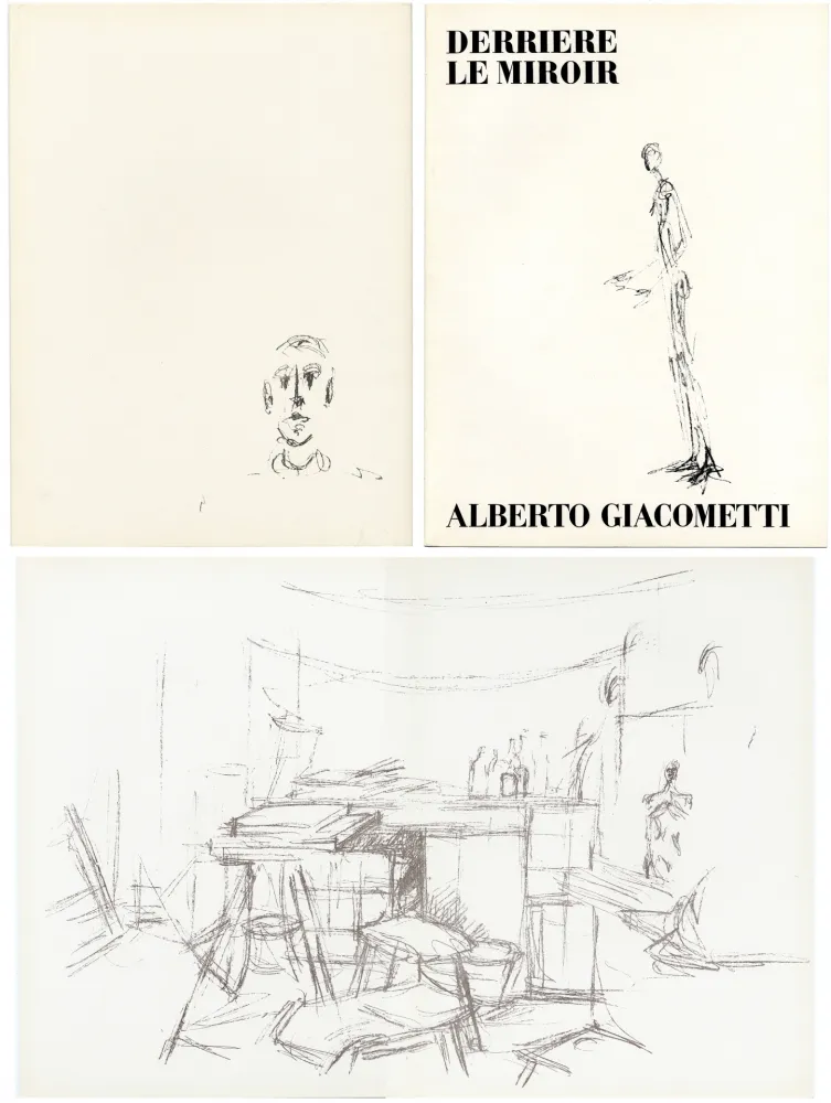 Livro Ilustrado Giacometti - DERRIÈRE LE MIROIR N° 98. L' ATELIER D' ALBERTO GIACOMETTI (Jean Genet). Juin 1957.