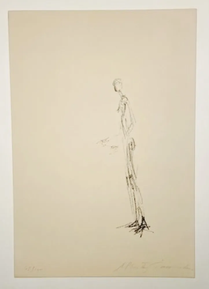 Litografia Giacometti - Homme debout