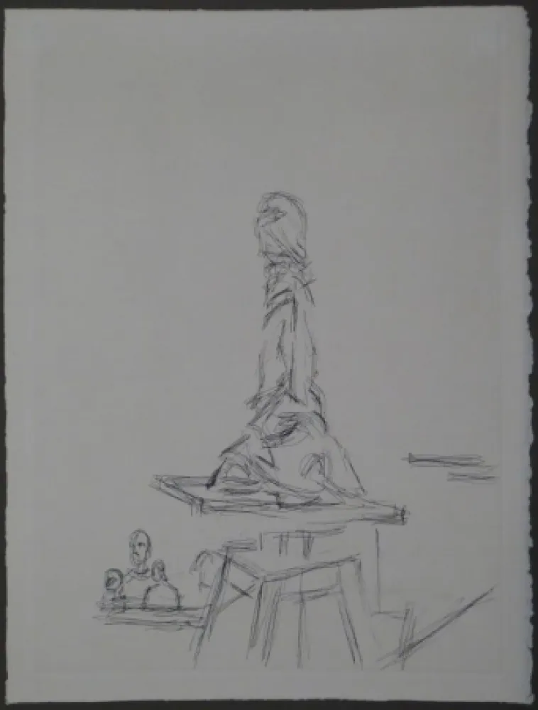 Água-Forte Giacometti - L'Atelier à la selette I. (Studio with the turntable)