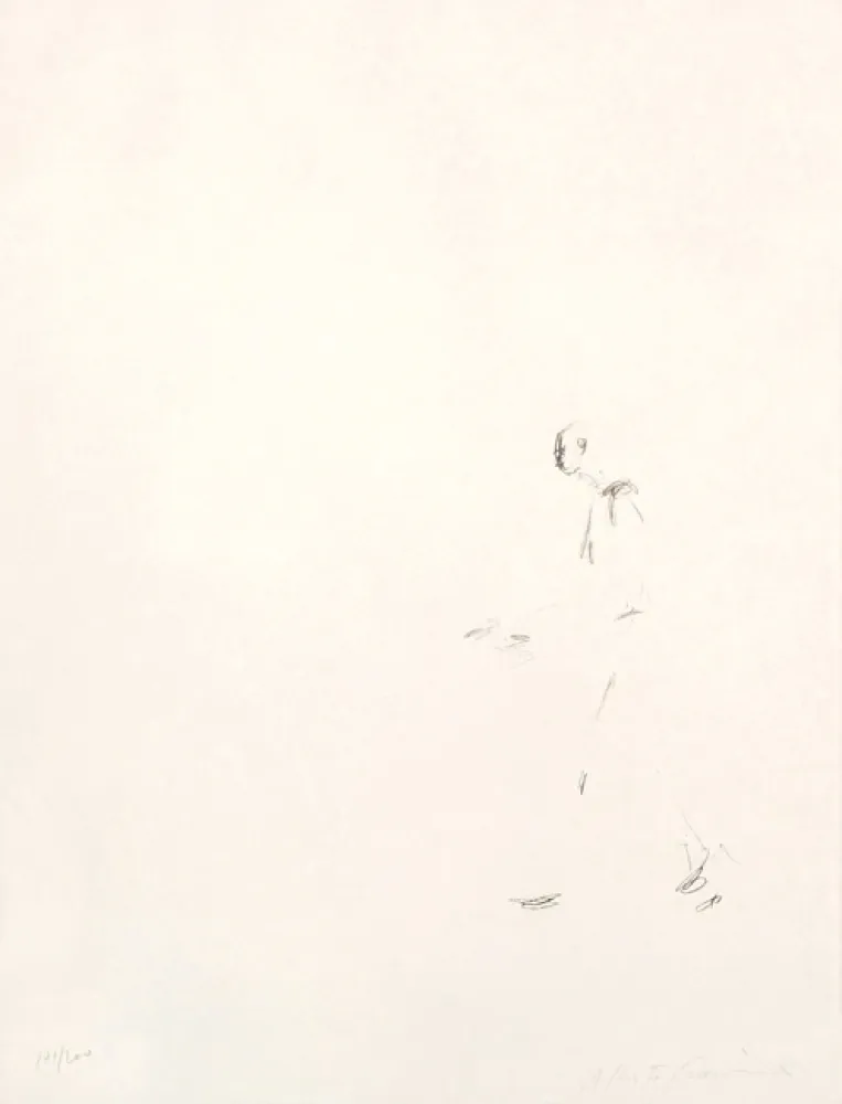 Litografia Giacometti - L'Homme qui marche