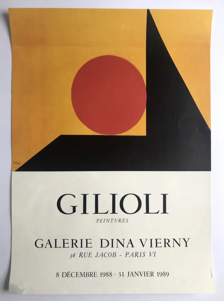 Cartaz Gilioli - Galerie Dina Vierny