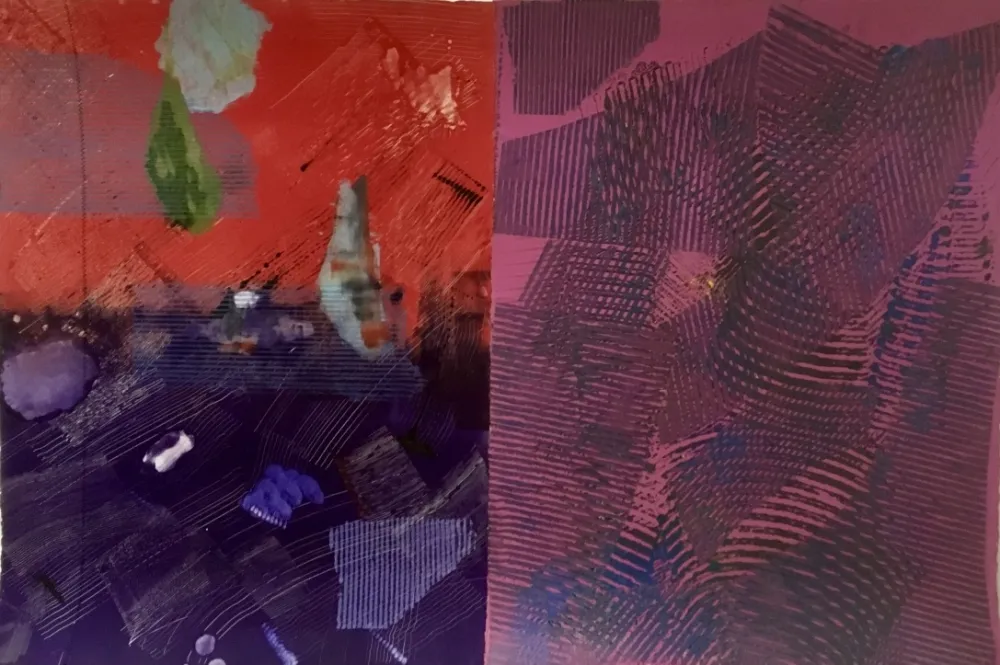 Monotipia Gilliam - Purple