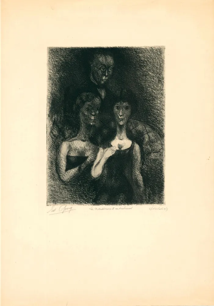 Gravura Goerg - La naissance d'un sentiment