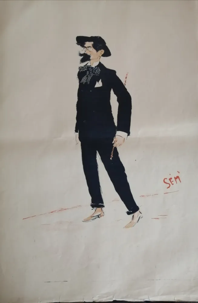 Litografia Goursat - SEM - Caricature Album Marseillais