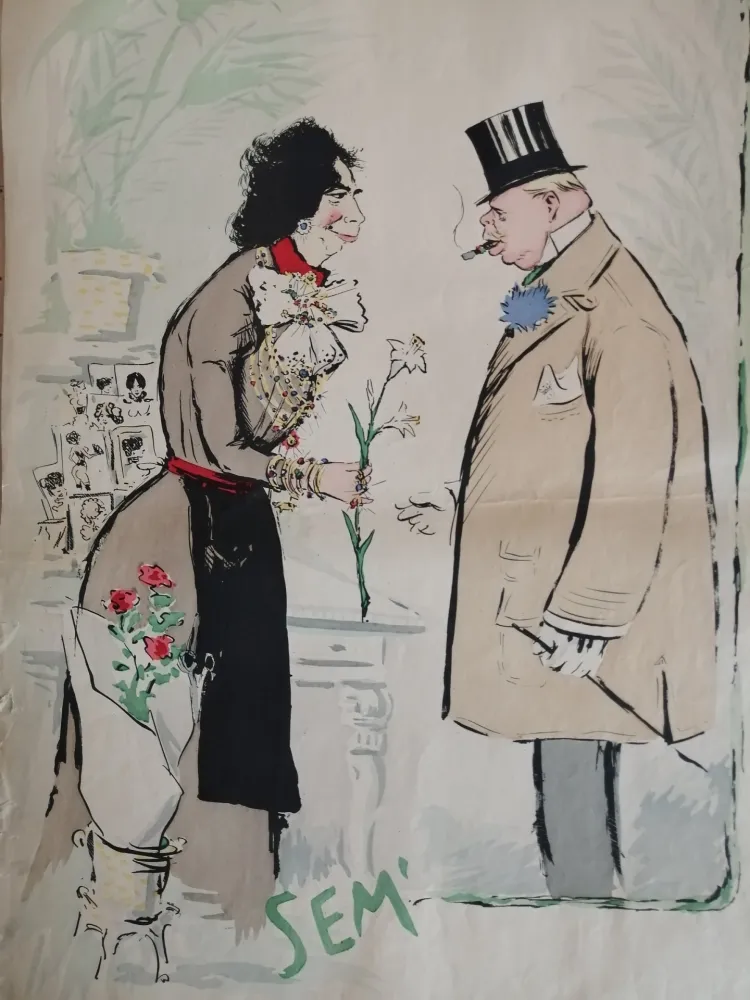 Litografia Goursat - SEM - Caricature Album Marseillais