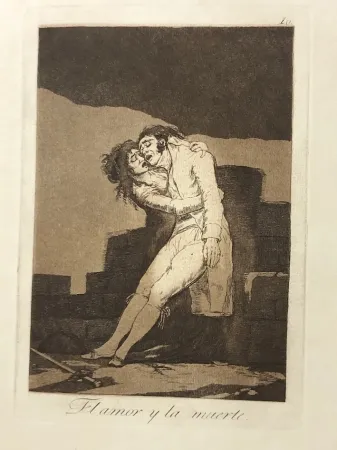 Água-Forte Goya - Capricho10. El amor y la muerte