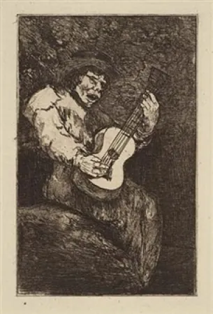 Água-Forte E Água-Tinta Goya - El cantor ciego / The Blind Singer