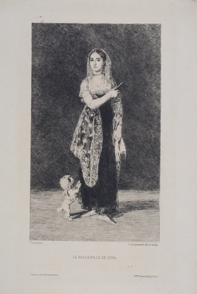 Água-Forte Goya - La Belle-Fille de Goya
