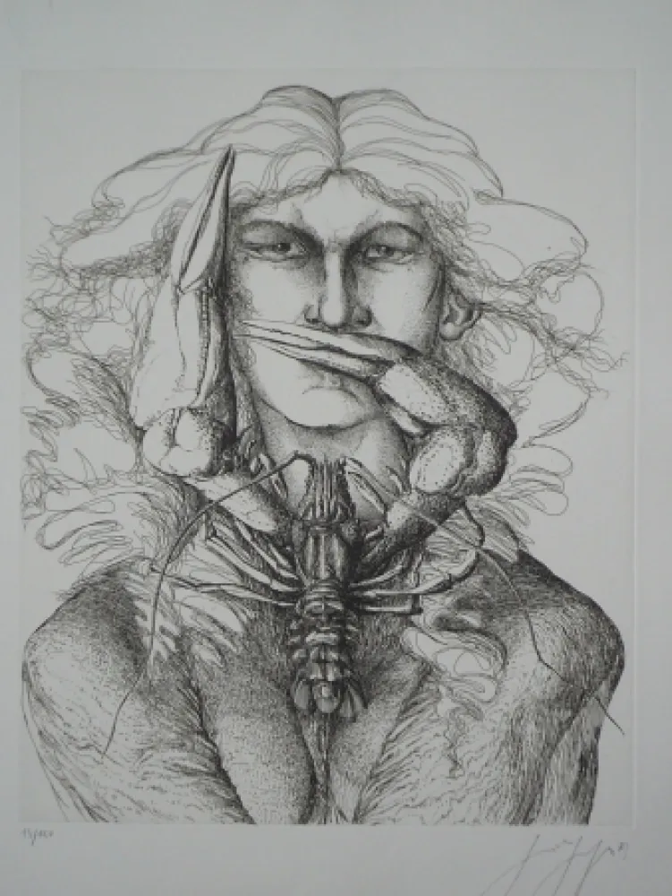 Água-Forte Grass - Personnage à l'écrevisse