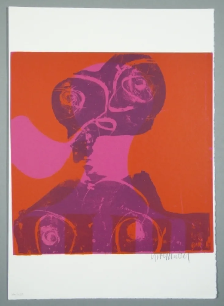 Xilogravura Grieshaber - Myom