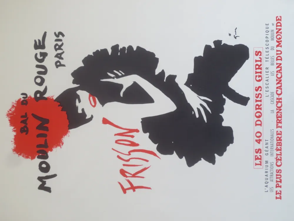 Litografia Gruau - Frisson