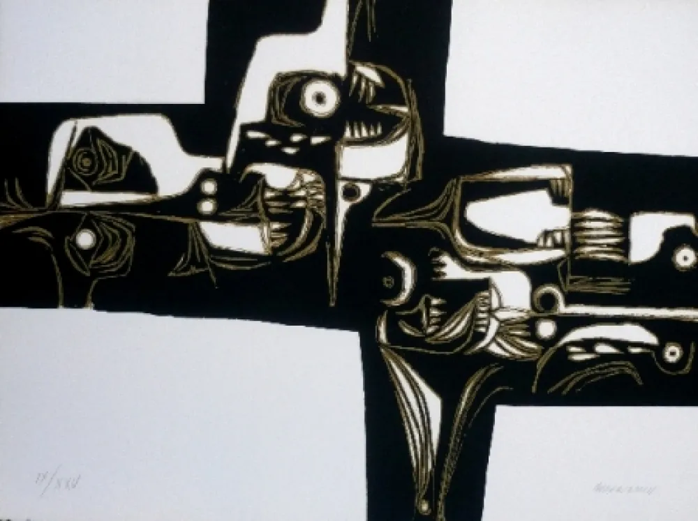 Gravura Guayasamin - Milay 1 variante