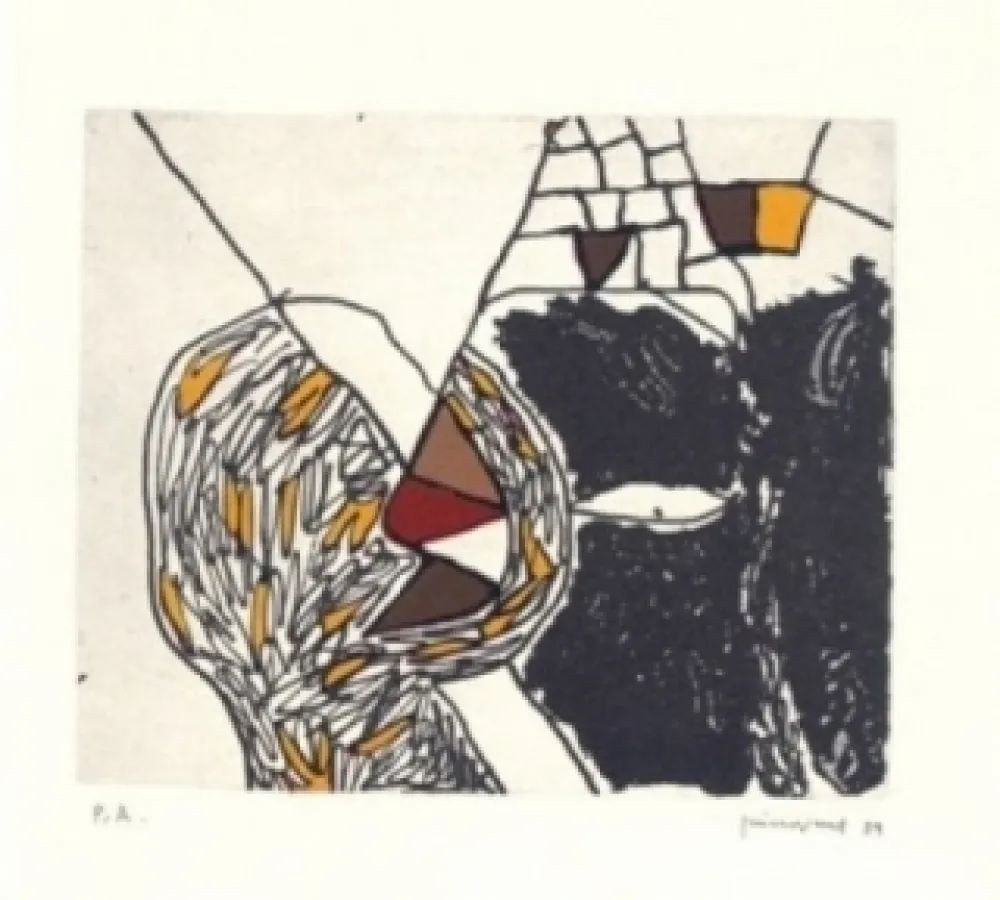 Gravura Guinovart - Des de loca-marge