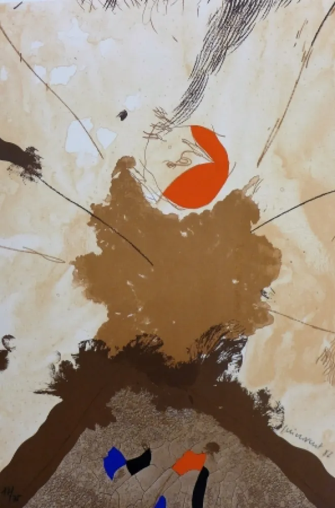 Litografia Guinovart - Esclat ocell