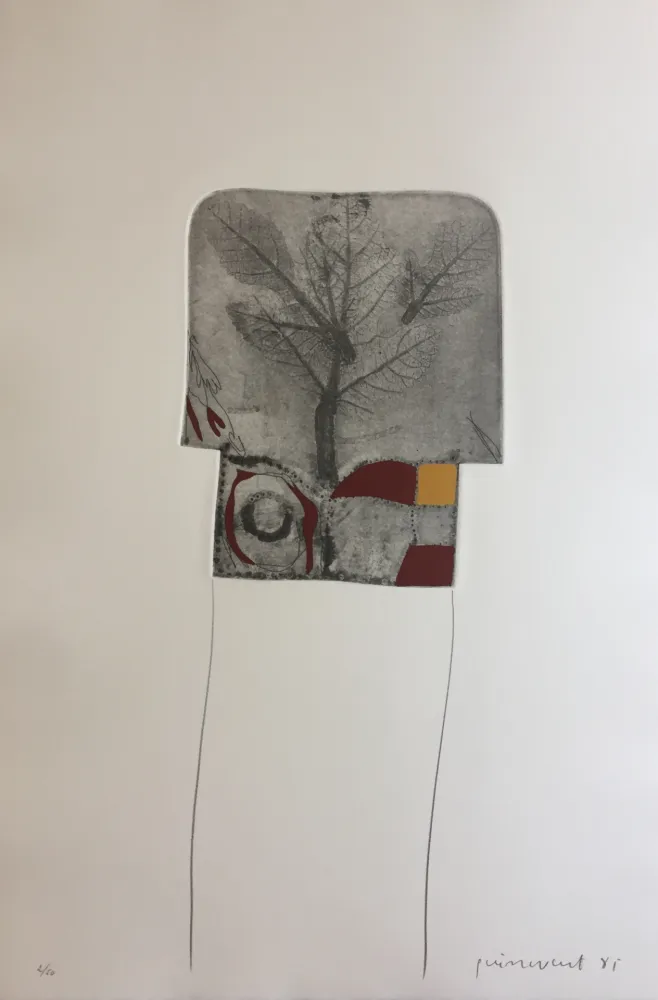 Gravura Guinovart - Fulles 2