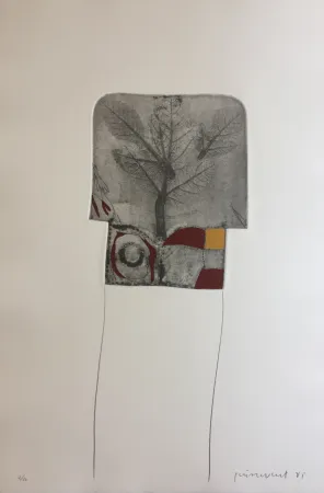 Gravura Guinovart - Fulles 2