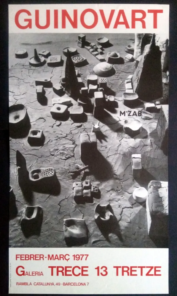 Cartaz Guinovart - Guinovart Galeria trece 1977