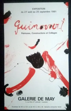 Cartaz Guinovart - Guinovart - Peintures construccions et collages Galeria de May 1981