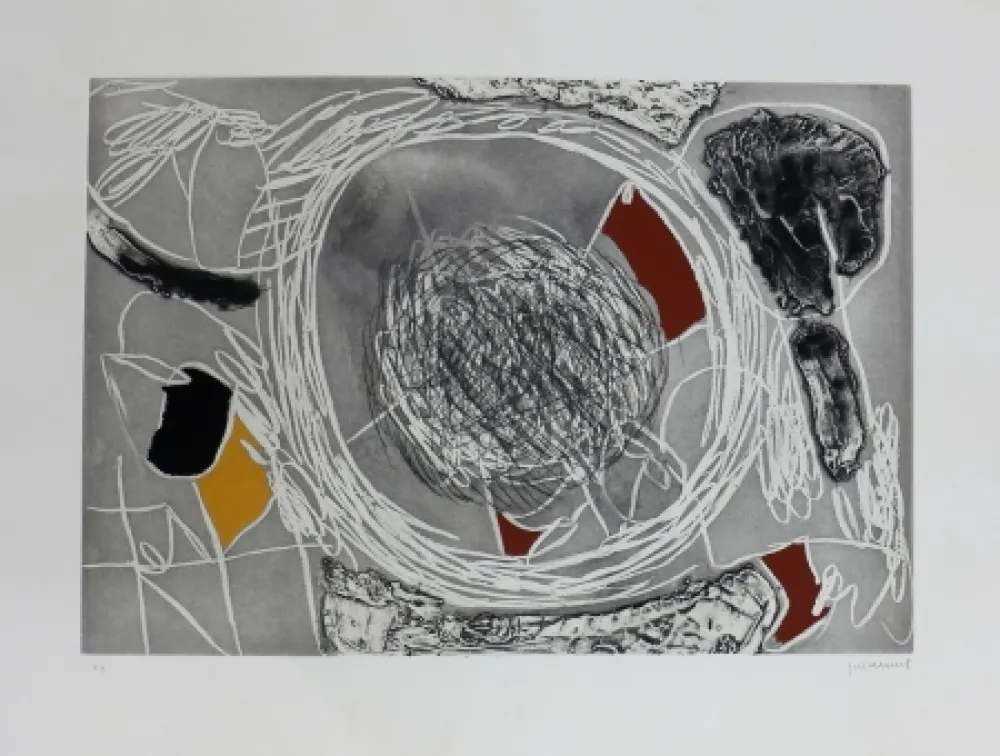 Gravura Guinovart - Imatges de temps 4