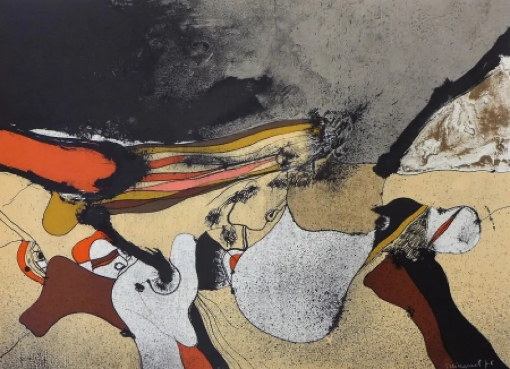 Litografia Guinovart - Sans titre 1