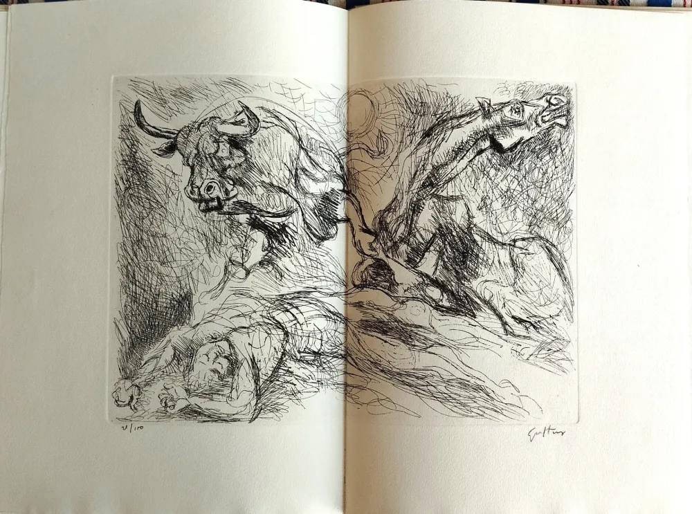 Água-Forte Guttuso - Llanto por Ignacio