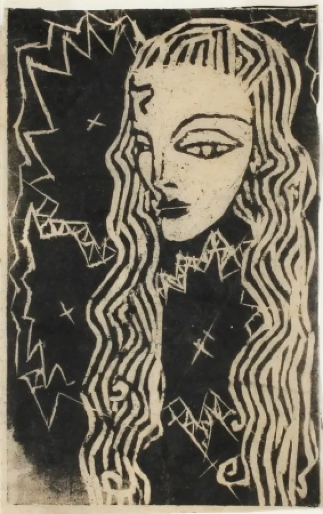 Xilogravura Hamerschlag - Portrait