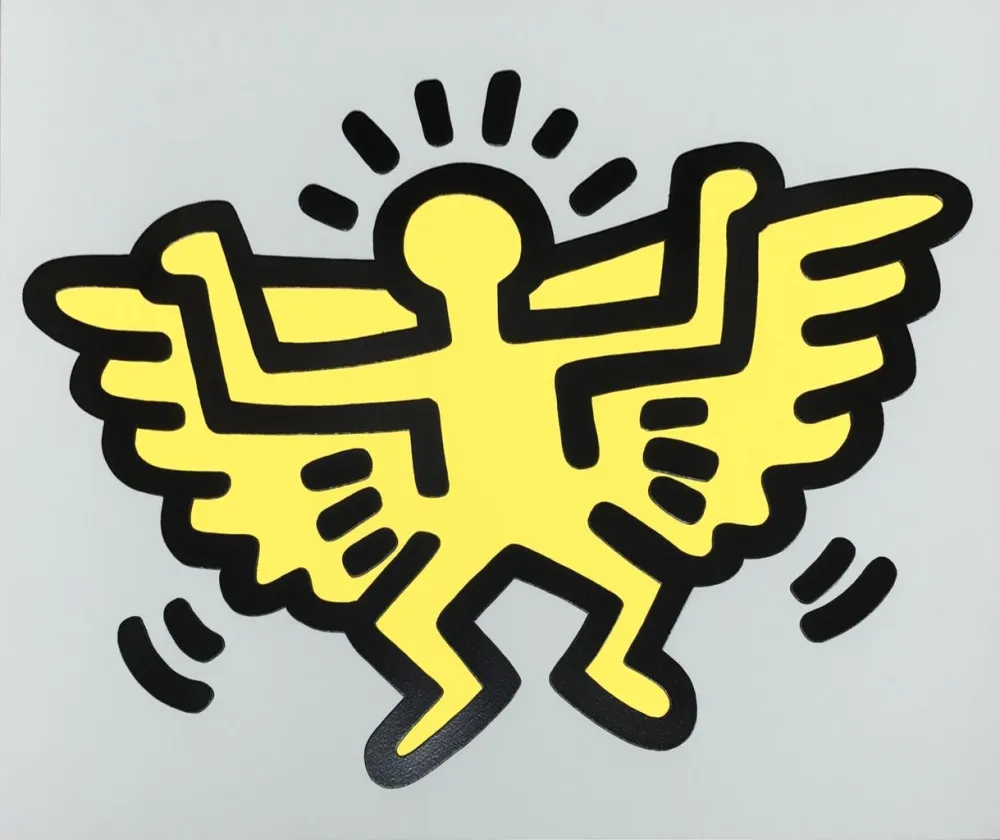 Serigrafia Haring - Icons (C) - Winged Angel