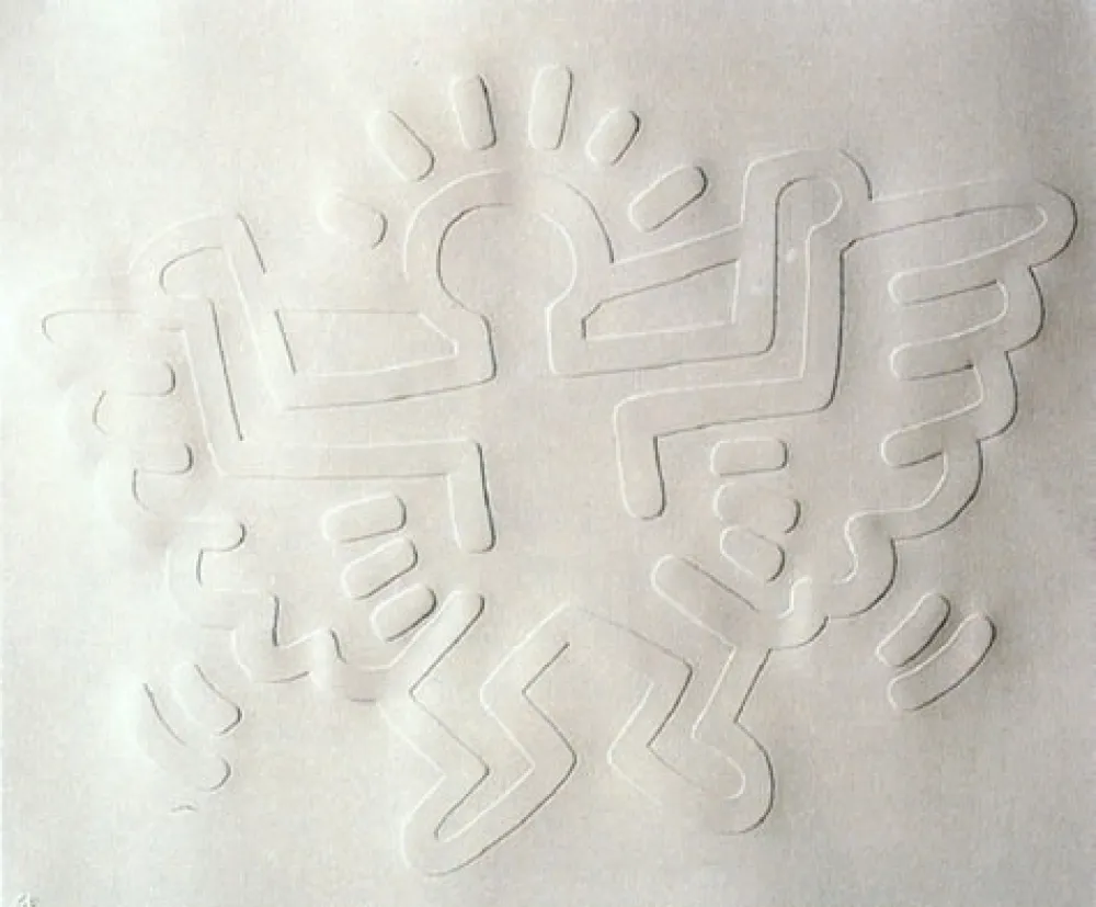 Serigrafia Haring - White Icons : Angel