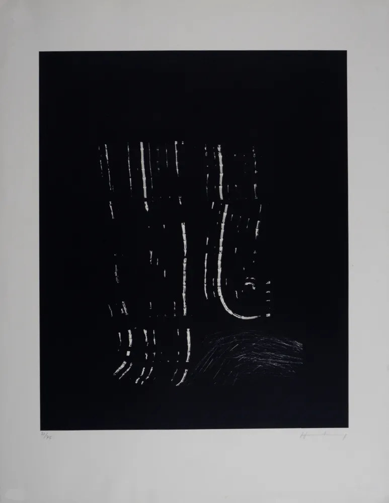 Litografia Hartung - Composition L 1977-2, 1977 - Hand-signed