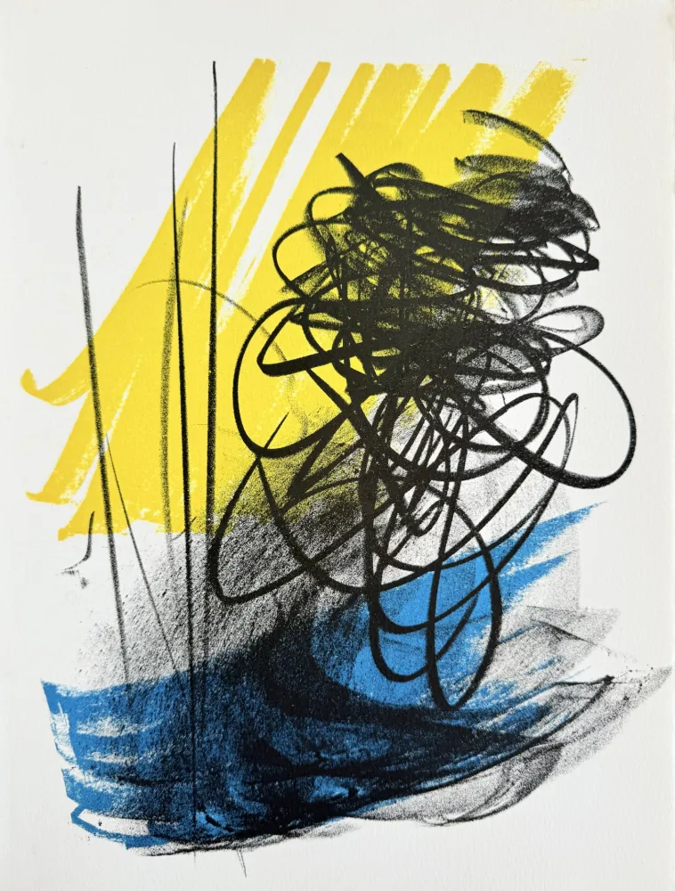 Litografia Hartung - Hommage à San Lazzaro