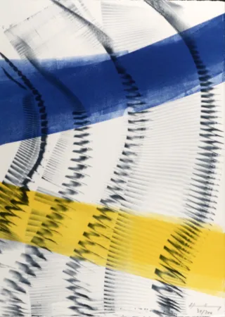 Litografia Hartung - Peindre, 1974 - Hand-signed