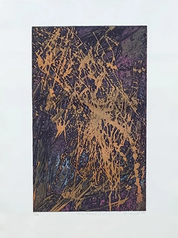 Gravura Hayter - Feu d'artifice