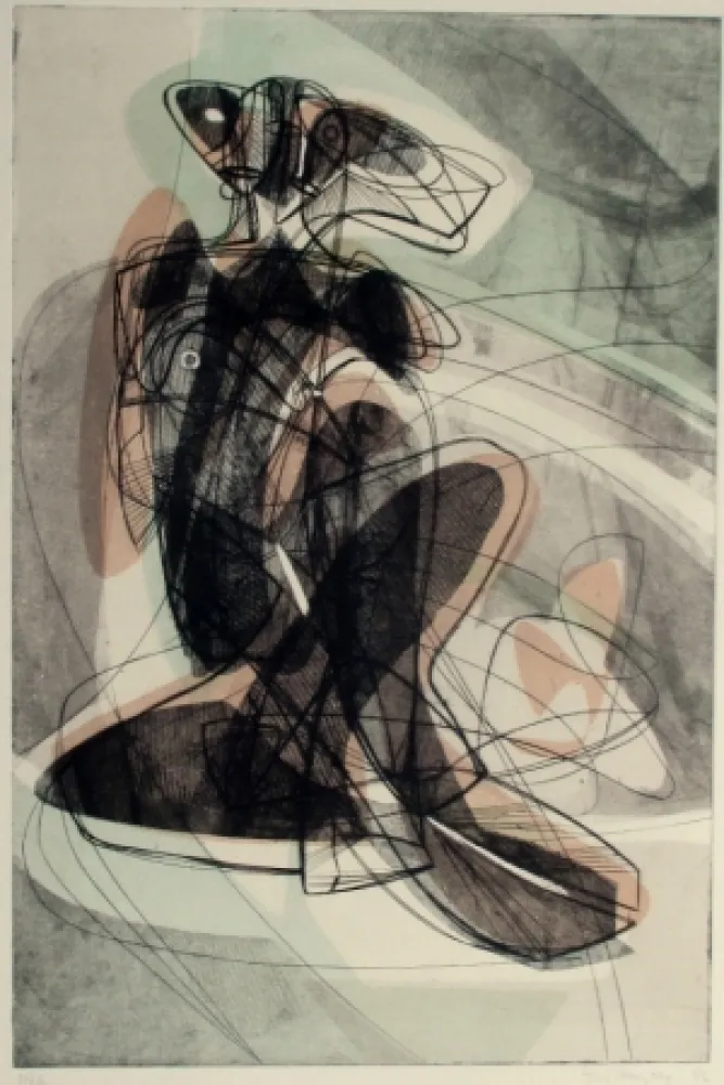 Gravura Hayter - Le couple