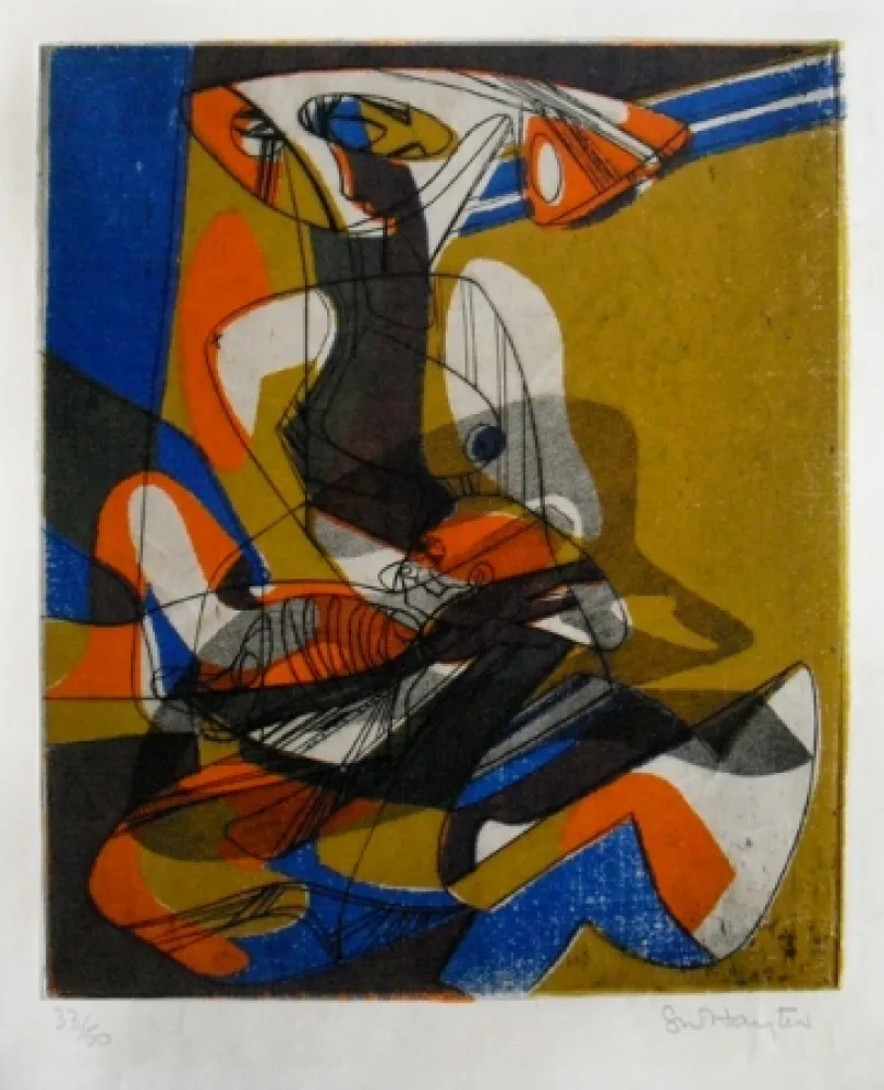 Gravura Hayter - Maternité