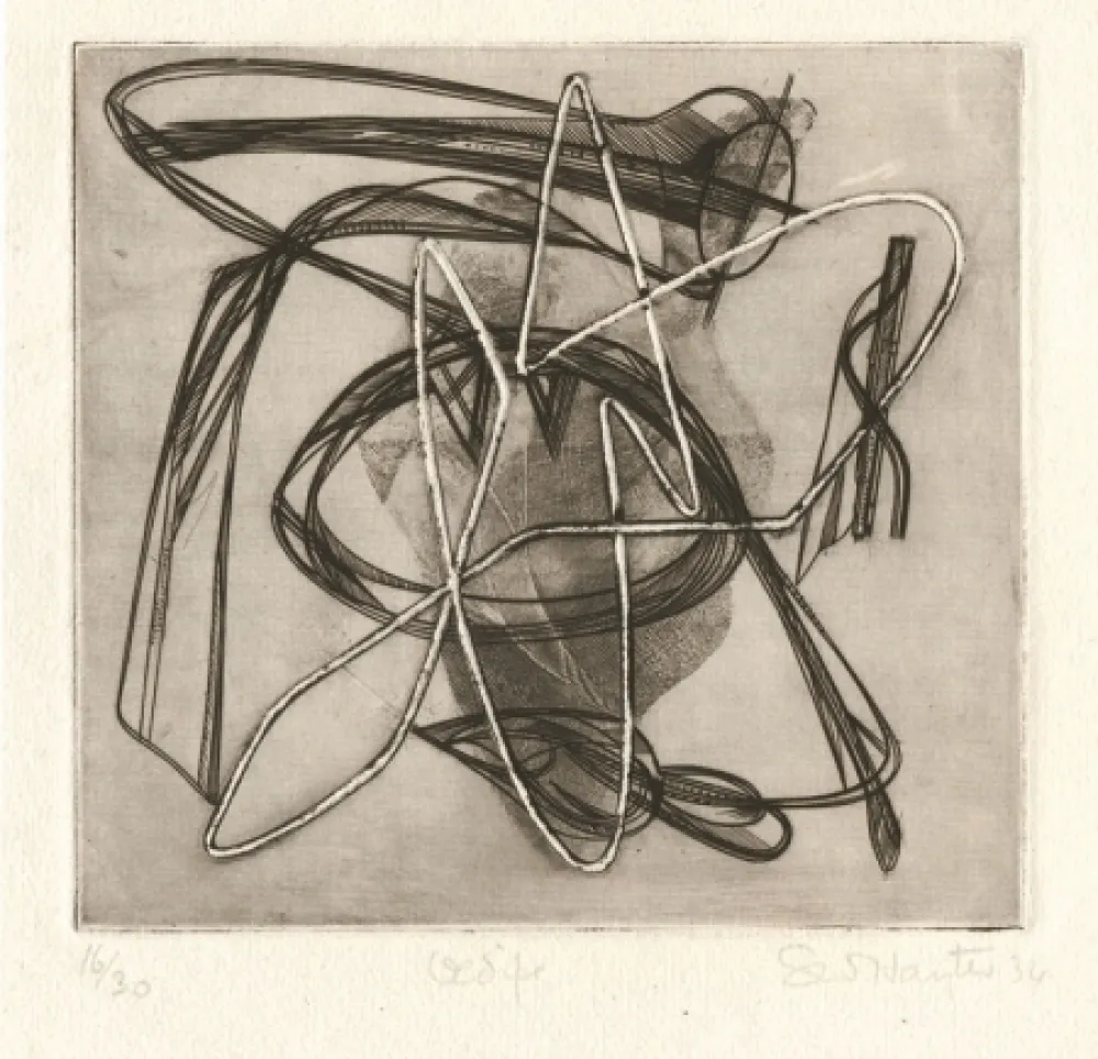 Água-Forte Hayter - Oedipe (Oedipus)