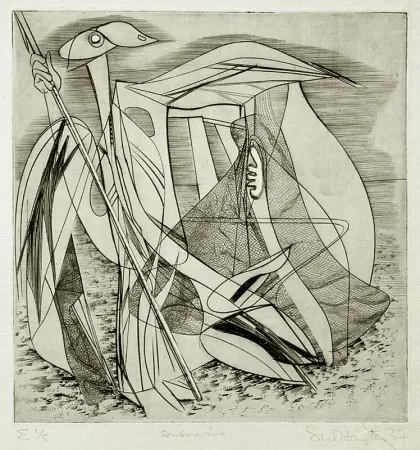 Água-Forte Hayter - Sousmarine