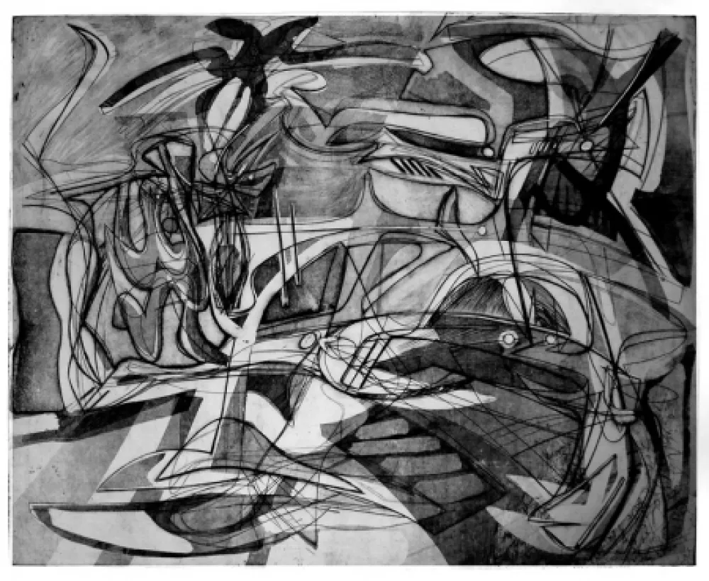 Gravura Hayter - Tropique du cancer