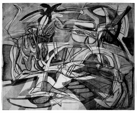 Gravura Hayter - Tropique du cancer