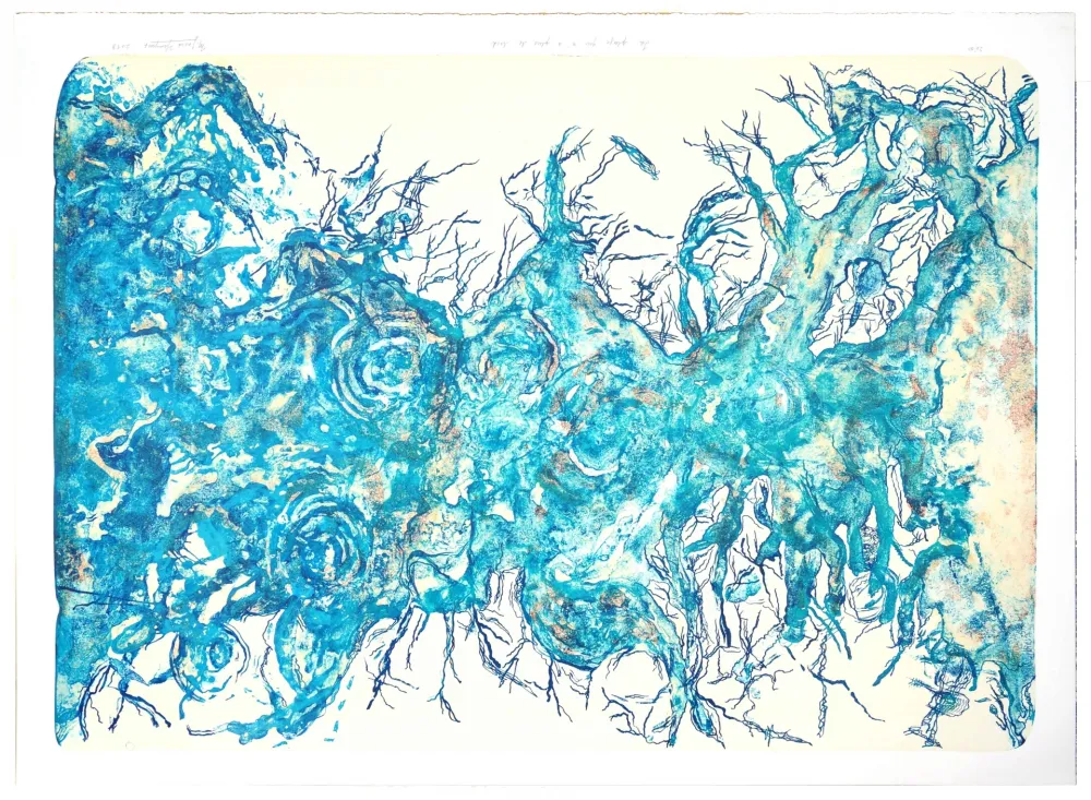 Litografia Henriquez - La plage qui n'a plus de bord 